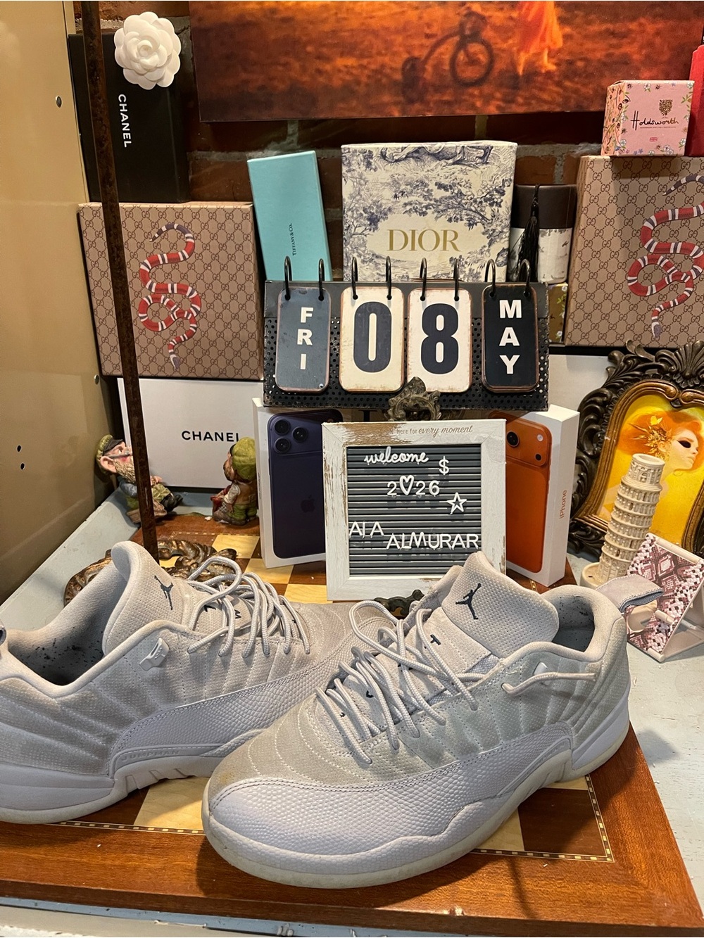 Air Jordan 12 Retro Low Wolf Grey Sneakers